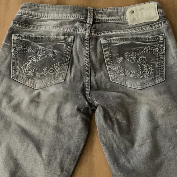 Silver skinny jeans size 27/31 - Picture 1 of 9